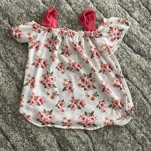 girls flower blouse